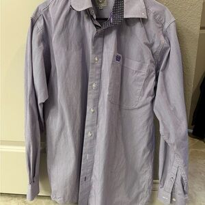 Cinch Purple Casual Button Down Shirt